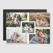 Collage Minimalist Merry Christmas Photos Family (正面/裏面)