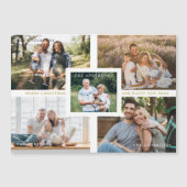 Collage Minimalist Merry Christmas Photos Family (正面)