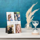 Collage of 4 photos grandchildren for grandfather フォトプラーク (側面)