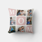 Collage of photos of children, Gift for Mom クッション (正面)