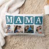 Collage of Photos of children, Gift for Mom ランバークッション (ブランケット)