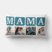 Collage of Photos of children, Gift for Mom ランバークッション (正面)