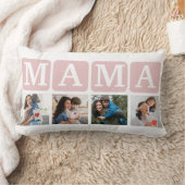 Collage of Photos of children, Gift for Mom ランバークッション (ブランケット)