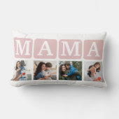 Collage of Photos of children, Gift for Mom ランバークッション (正面)