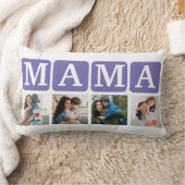 Collage of Photos of children, Gift for Mom ランバークッション (ブランケット)