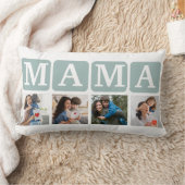 Collage of Photos of children, Gift for Mom ランバークッション (ブランケット)