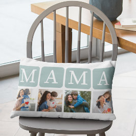 Collage of Photos of children, Gift for Mom ランバークッション