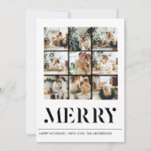 Collage Photo And Merry | Happy Holiday (正面)