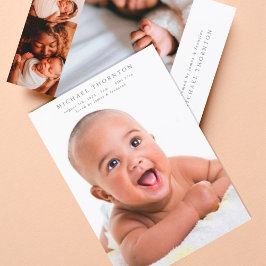 collage photo online編集可能ベビー誕生 案内状