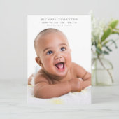 collage photo online編集可能ベビー誕生 案内状 (スタンド正面)
