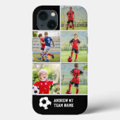 Collage photos Children's Soccer Team  Case-Mate iPhoneケース (裏面)