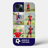 Collage photos Children's Soccer Team  Case-Mate iPhoneケース (裏面)