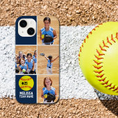 Collage photos Children's Softball Team Blue Case-Mate iPhoneケース