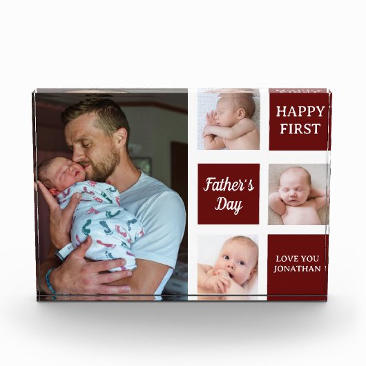 Collage Photos First Father's Day フォトブロック (正面)