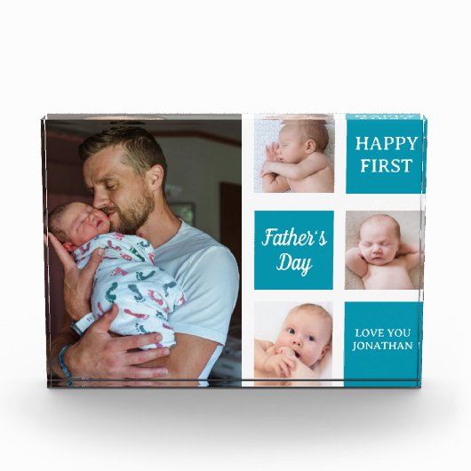 Collage Photos First Father's Day フォトブロック (正面)