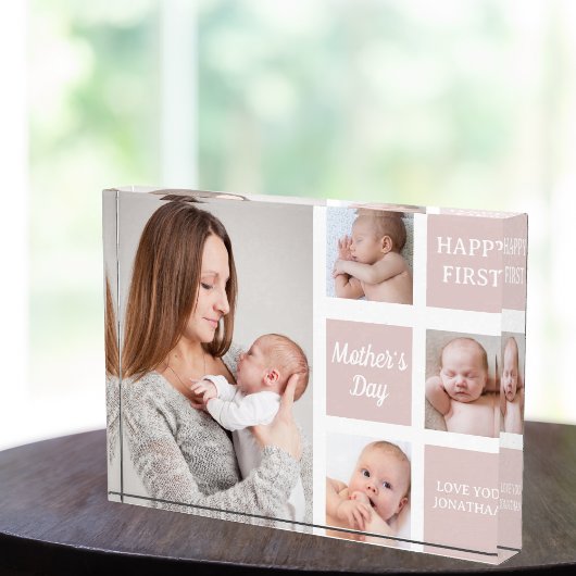 Collage Photos First Mother's Day フォトブロック