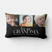 Collage Photos for Grandma Love you ランバークッション (裏面)