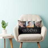 Collage Photos for Grandma Love you ランバークッション (椅子)