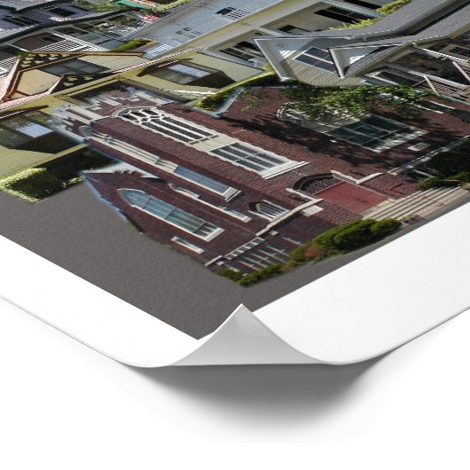 Collage Poster, Algonac Michigan ポスター (角)