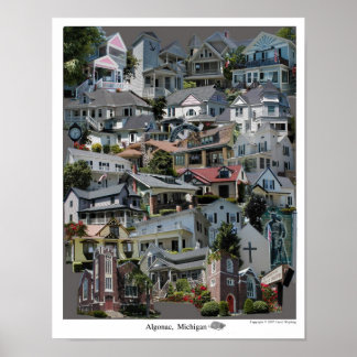 Collage Poster, Algonac Michigan ポスター