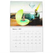 Collage - Retro Fiction Calendar カレンダー (2月 2027)