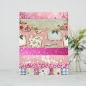 Collage style vintage scrapbook paper (スタンド正面)