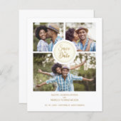 Collage Trendy 3 Photos Instant Engagement Session (正面/裏面)