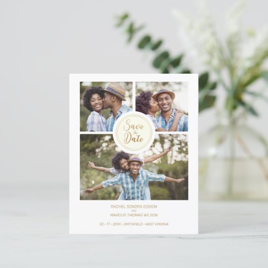 Collage Trendy 3 Photos Instant Engagement Session (スタンド正面)