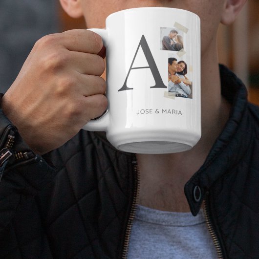 Collaged Initial Stories コーヒーマグカップ