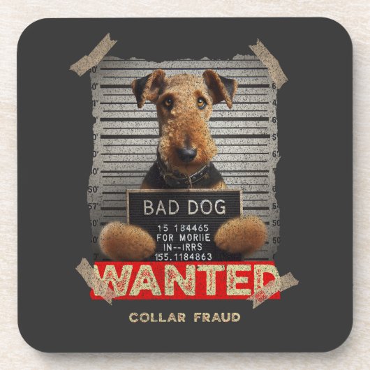 Collar Fraudster: The Airedale Terrier コースター (正面)