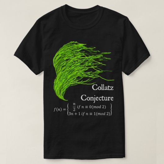 Collatz Ass推測3n1グリーンシーマス先生 Tシャツ (デザイン正面)