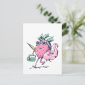 Colle Erdbeere   Quadratischer  ポストカード (スタンド正面)