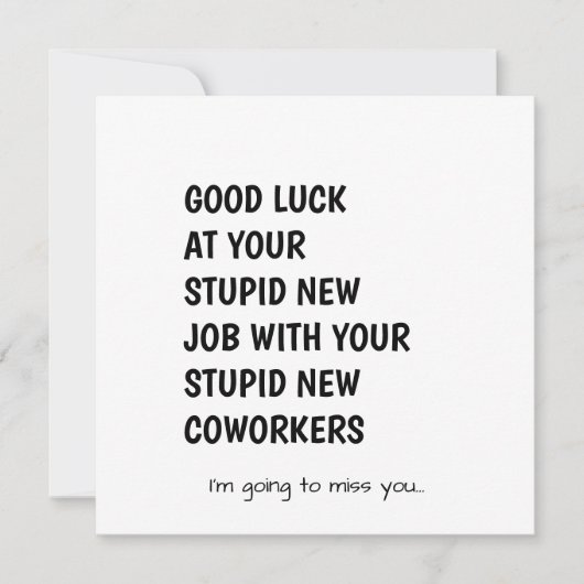 Colleague Leaving Gift with Heartfelt Message シーズンカード (正面)