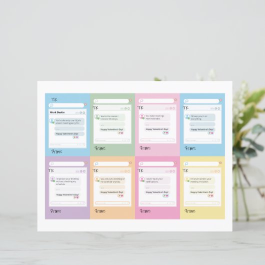 Colleague Valentine Card Corporate Pun Valentine (スタンド正面)