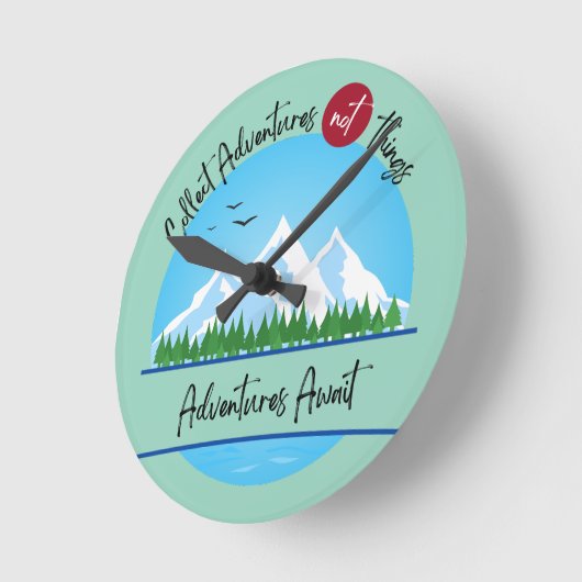 Collect Adventures Wall Clock ラウンド壁時計 (傾斜)