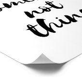 Collect moments not things black font ポスター (角)