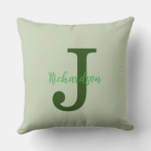 Collect Moments Quote Sage Green Nature  クッション (裏面)