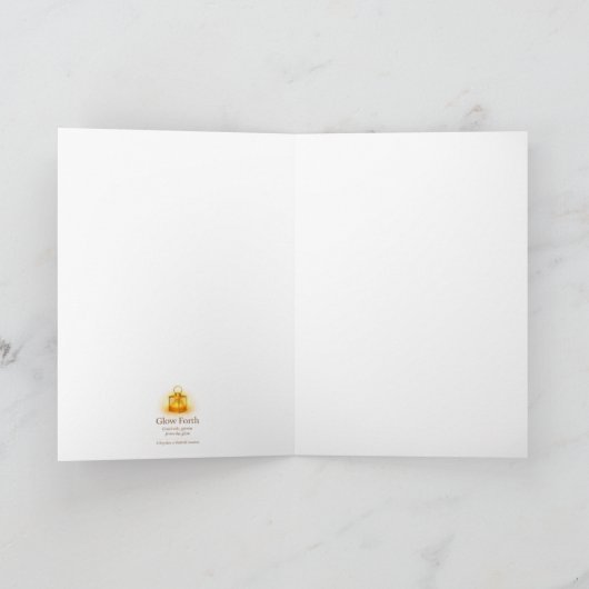 Collectable Customizable Glow Forth Greeting Card カード (内部)