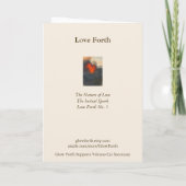 Collectable Customizable Glow Forth Greeting Card カード (裏面)