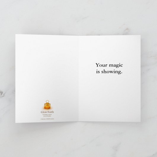Collectable Glow Forth Greeting Card カード (内部)