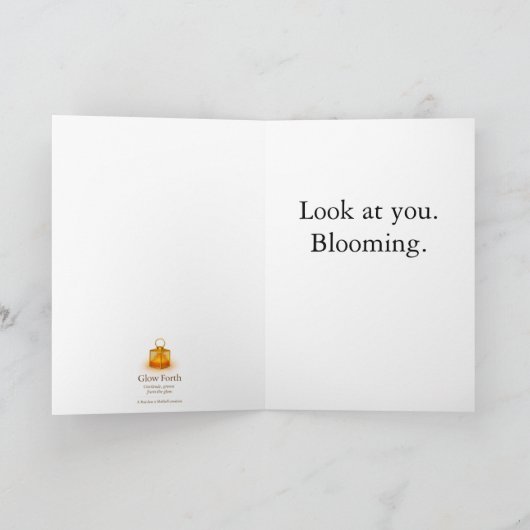 Collectable Glow Forth Greeting Card カード (内部)