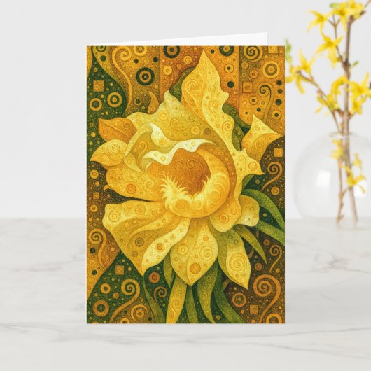 Collectable Glow Forth Greeting Card カード (黄色い花)