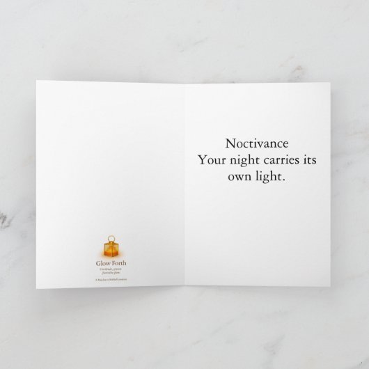 Collectable Glow Forth Greeting Card カード (内部)