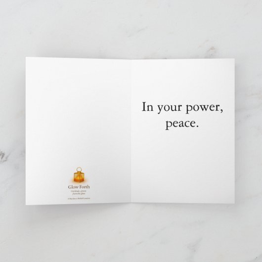 Collectable Glow Forth Greeting Card カード (内部)
