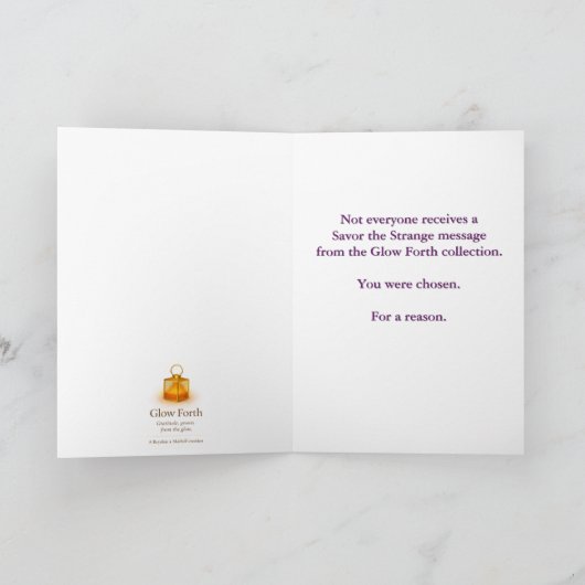 Collectable Glow Forth Greeting Card カード (内部)