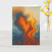 Collectible Customizable Glow Forth Greeting Card カード (黄色い花)