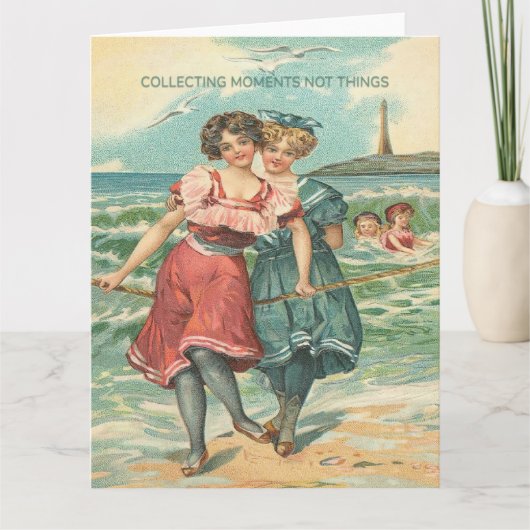 Collecting Moments Not Things Greeting カード (正面)