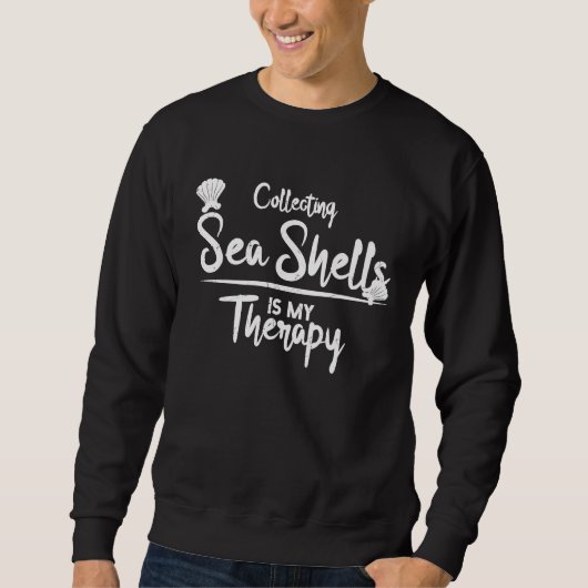 Collecting Seashells My Therapy Seashell スウェットシャツ (正面)