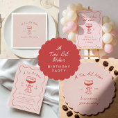 Tini Bit Older Espresso Martini Scribble Birthday リキュールボトルラベル