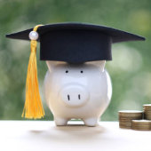 モダンシンプルカラフル写真卒業パーティー 招待状